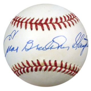 Enos Slaughter Autographed Signed NL Baseball PSA/DNA #I32832