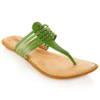 Shoes Sandals Flats Born® Hoda Leather T Strap Thong Sandal