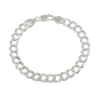  silver double curb link 7 1 2 bracelet 5 16 w rating 3 $ 74 90 free