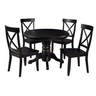 House Beautiful Marketplace Home Styles 5 piece Dining Set   Black