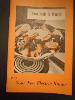 Vintage MMM Meals in Minutes with Your Electric Range