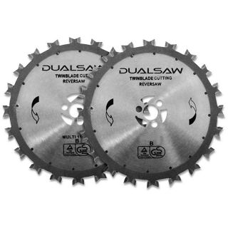 DualSaw Set of 2 Replacement Carbide Tipped Counter Rotating Blades at