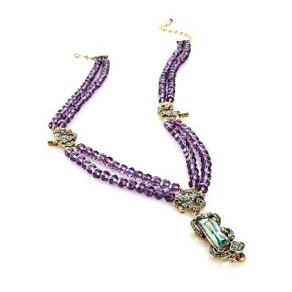 Heidi Daus Baguette Brilliance Crystal Accented 27 Beaded Nec at