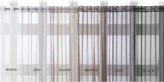 Eyelet Ring Top Voile Net Curtain Panel Extra Long 135 x 240cm 53 x