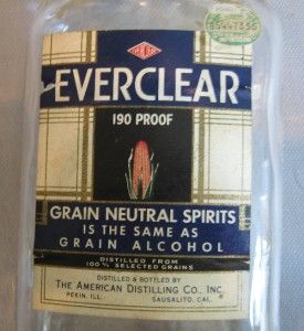 Vintage Antique, Everclear Bottle