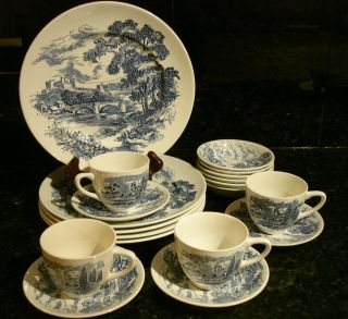 Enoch Wedgwood Tunstal Country Side Set of 21 Pieces