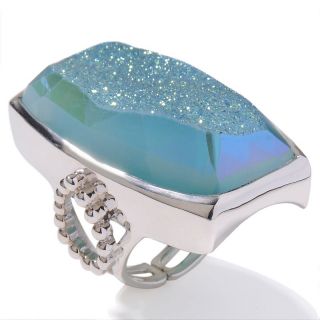  design oceanic gold window drusy adjustable ring rating 59 $ 89 95 or
