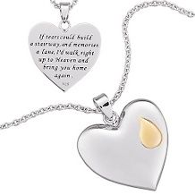 Everscribe Mother Engraved Family Names Heart Necklace