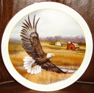 Bradford Exchange Eagle Plate for Amber Waves of Grain by Larry