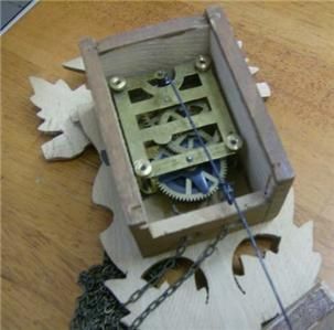 Vintage German Erich Kafer miniature cuckoo clock