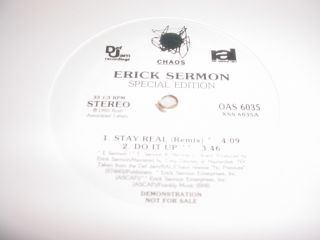 Erick Sermon Special Edition 12 EP Stay Real EPMD 1993