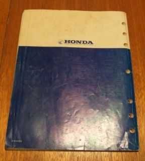 1985 1986 Honda CR500R Official Shop Manual 61KA504