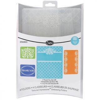 109 7338 sizzix sizzix textured impressions embossing folders 4 pack