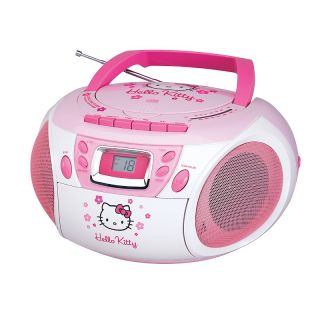 110 4928 hello kitty hello kitty stereo cd boombox with cassette