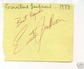 Ernestine Jackson Tony Nominee Raisin Guys Dolls Signed Autograph