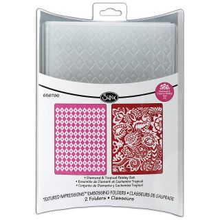 108 7404 sizzix sizzix textured impressions embossing folder 2 pack