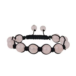 110 7183 rose quartz adjustable black cord bracelet rating 21 $ 16 90
