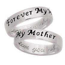 Sterling Silver Sisters Engraved Sentiment Ring
