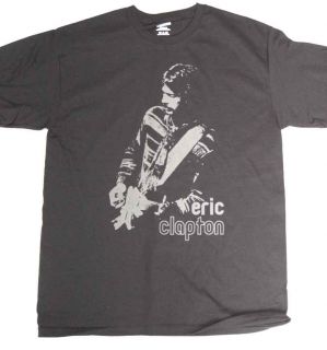Eric Clapton 2006 7 World Tour Black Fade T Shirt XL