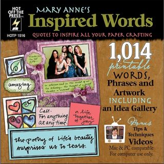 Mary Annes Inspired Words CD by Hot Off the Press