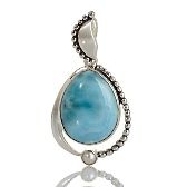 sajen silver pear shaped larimar earrings $ 119 90