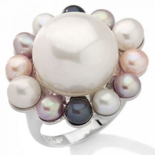 116 953 multicolor cultured freshwater pearl sterling silver ring note