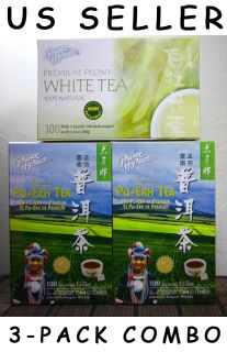 Pu erh 1 PACK White Tea 300 tea bags ( weight loss / antioxidant