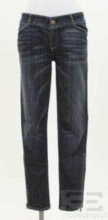 current elliot dark denim ankle zip jeans size 29