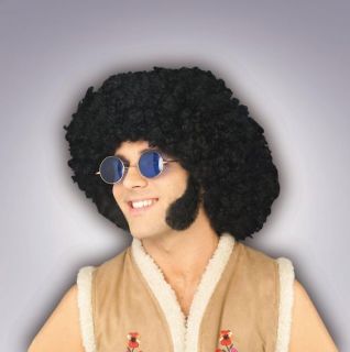 Mens 60s 70s Sideburns Hippie Disco Facial Hair Costume