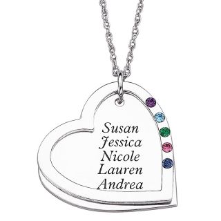 Jewelry Pendants Heart Mothers Keepsake Heart Name and