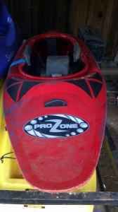 for sale pyranha kayak 230 pro zone in red used in etowah river