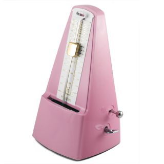 Pink Traditional Wind Up Mechanical Pyramid Shape Pendulum Metronome