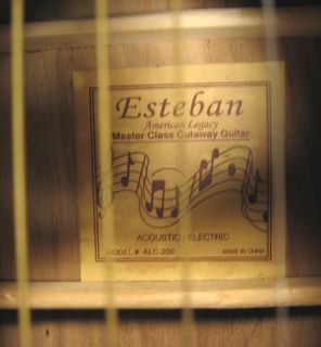 Esteban SE Autographed Acoustic Guitar w Amp and DVDs