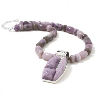161 315 mine finds by jay king orchid dream lepidolite sterling silver