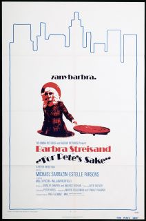 For Petes Sake 1974 Orig Movie Poster Barbra Streisand