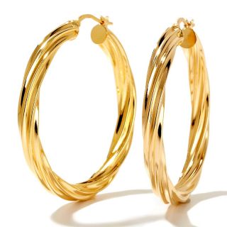 174 877 bellezza jewelry collection i miei torchon yellow bronze hoop