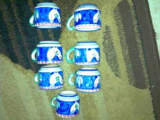 italian dipinto a mano set of cups 7pc