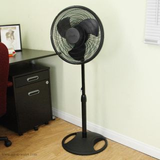 2521 Lasko 16 Oscillating Pedestal Fan With Black Plastic