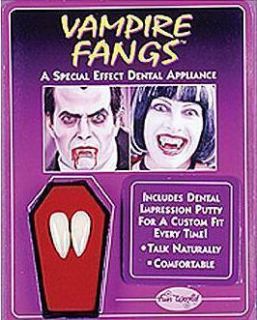 White Vampire Fangs Dracula Teeth Halloween Theatrical Custom