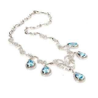 Rarities Fine Jewelry with Carol Brodie 35ct Blue and White Topaz 18