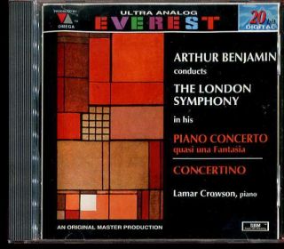 Everest EVC 9029 Arthur Benjamin Piano Concertos Crowson 1996 CD