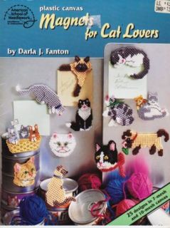 Plastic Canvas Magnets for Cat Lovers Pattern Book