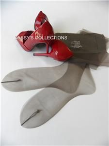 SASSY 3 Pr ALBERTS BAREFOOT FLAT KNIT Vintage Nylon Stockings 10/35