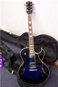 Gibson ES 137 Classic Blue Burst Hollow Body Electric Guitar Case Made