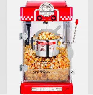 Retro Style Compact Kettle Popcorn Popper Maker Machine Old Fashioned