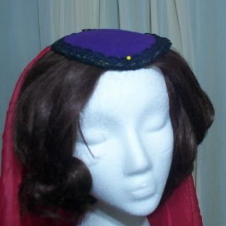 Felice Gothic Civil Belly Dance Medieval Hat and Veil