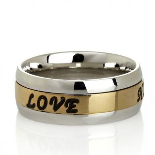 204 890 michael anthony jewelry 2 tone faith hope love stainless steel