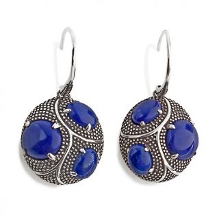 205 450 hilary joy blue lapis sterling silver caviar texture earrings