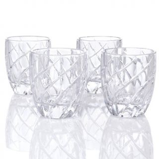 195 098 jeffrey banks crosswinds set of 4 double old fashioned glasses