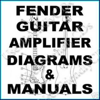 800+ FENDER Guitar Amps Amplifier Diagrams WIRING SCHEMATICS Parts